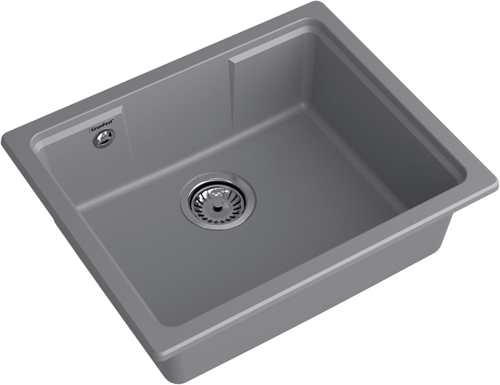 Кухонная мойка GRANFEST URBAN UR-4555 темно-серый - фото2