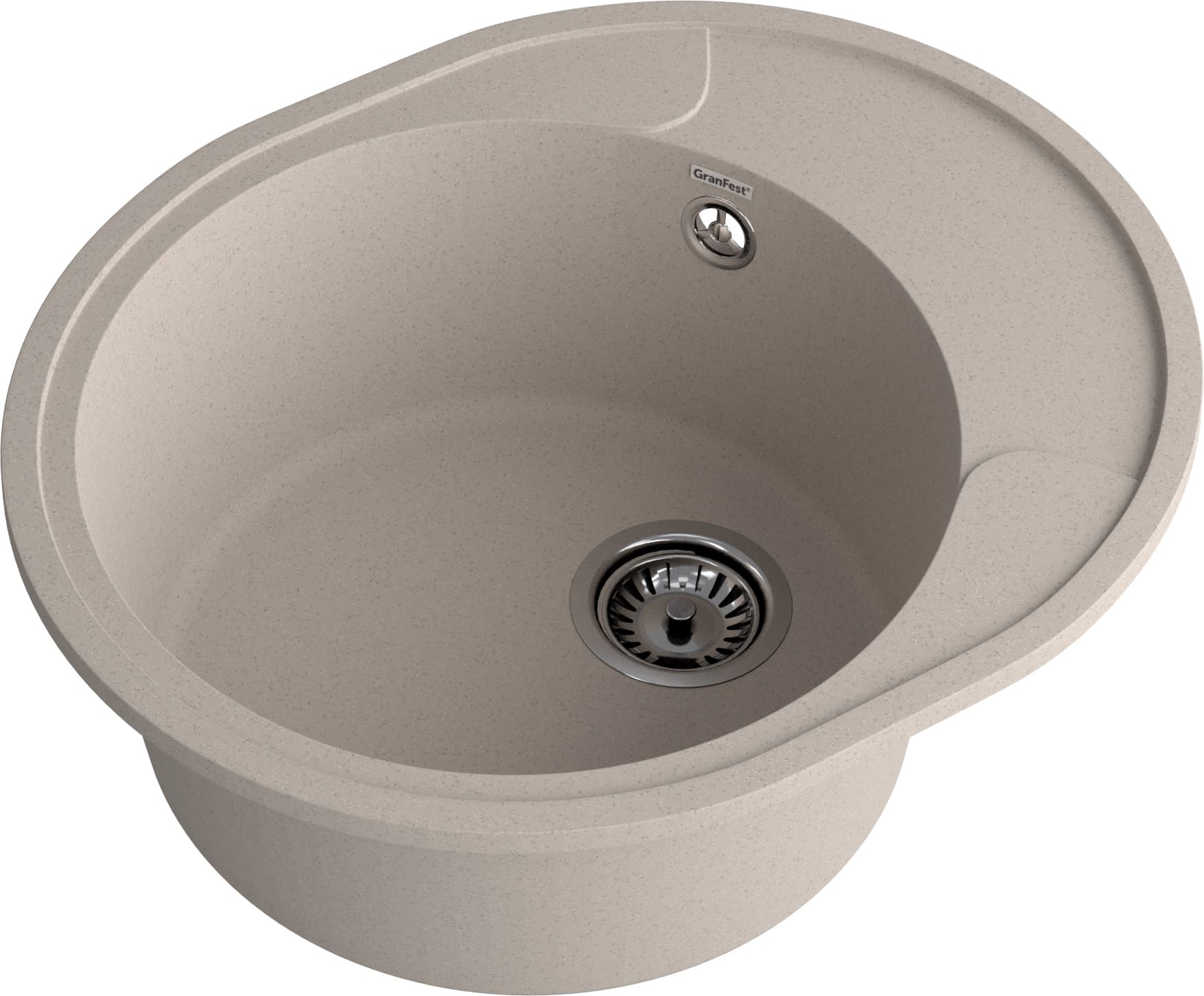 Кухонная мойка GRANFEST URBAN UR-857L песочный - фото2