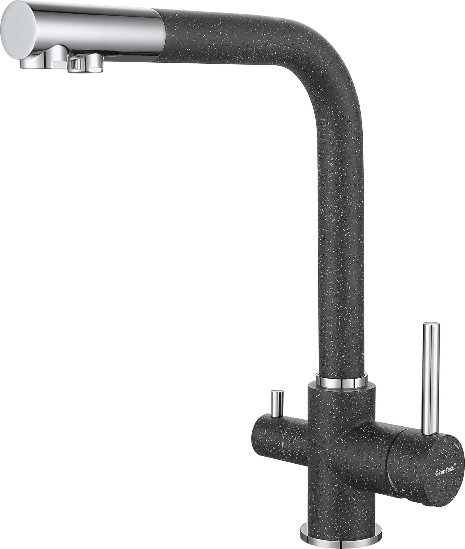 Смеситель для кухни GRANFEST 3611 графит - фото