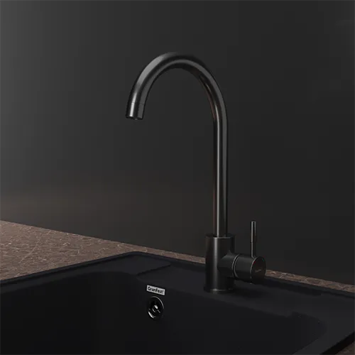 Смеситель для кухни GRANFEST QUARZ Z-5410 PVD графит - фото2