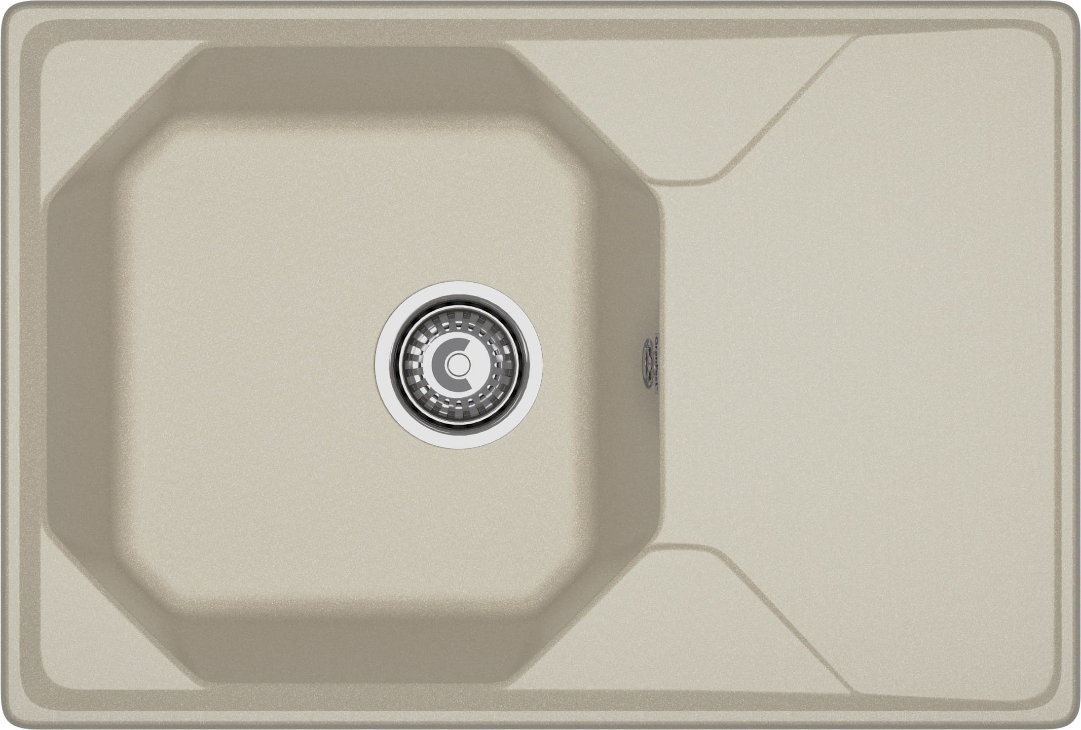 Кухонная мойка GRANFEST UNIQUE U-740L топаз - фото