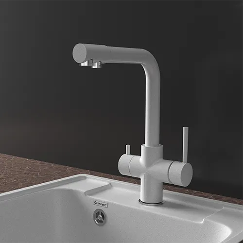 Смеситель для кухни GRANFEST QUARZ Z-5423 серый - фото2