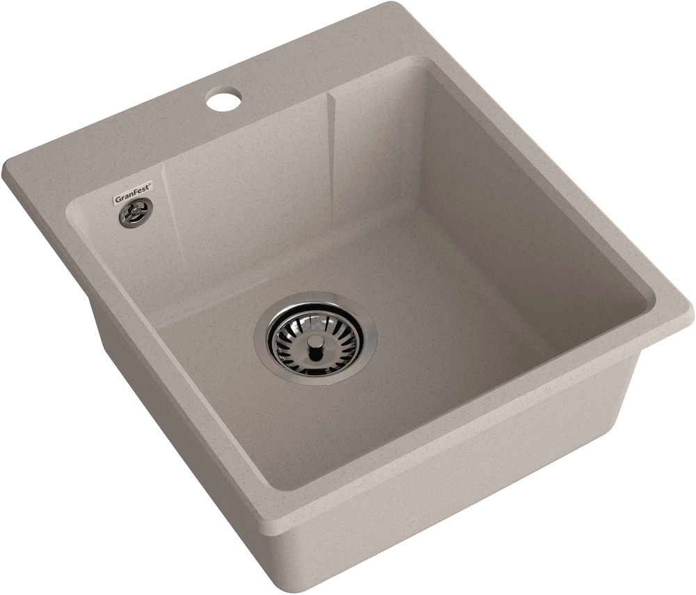 Кухонная мойка GRANFEST URBAN UR-644 песочный - фото2