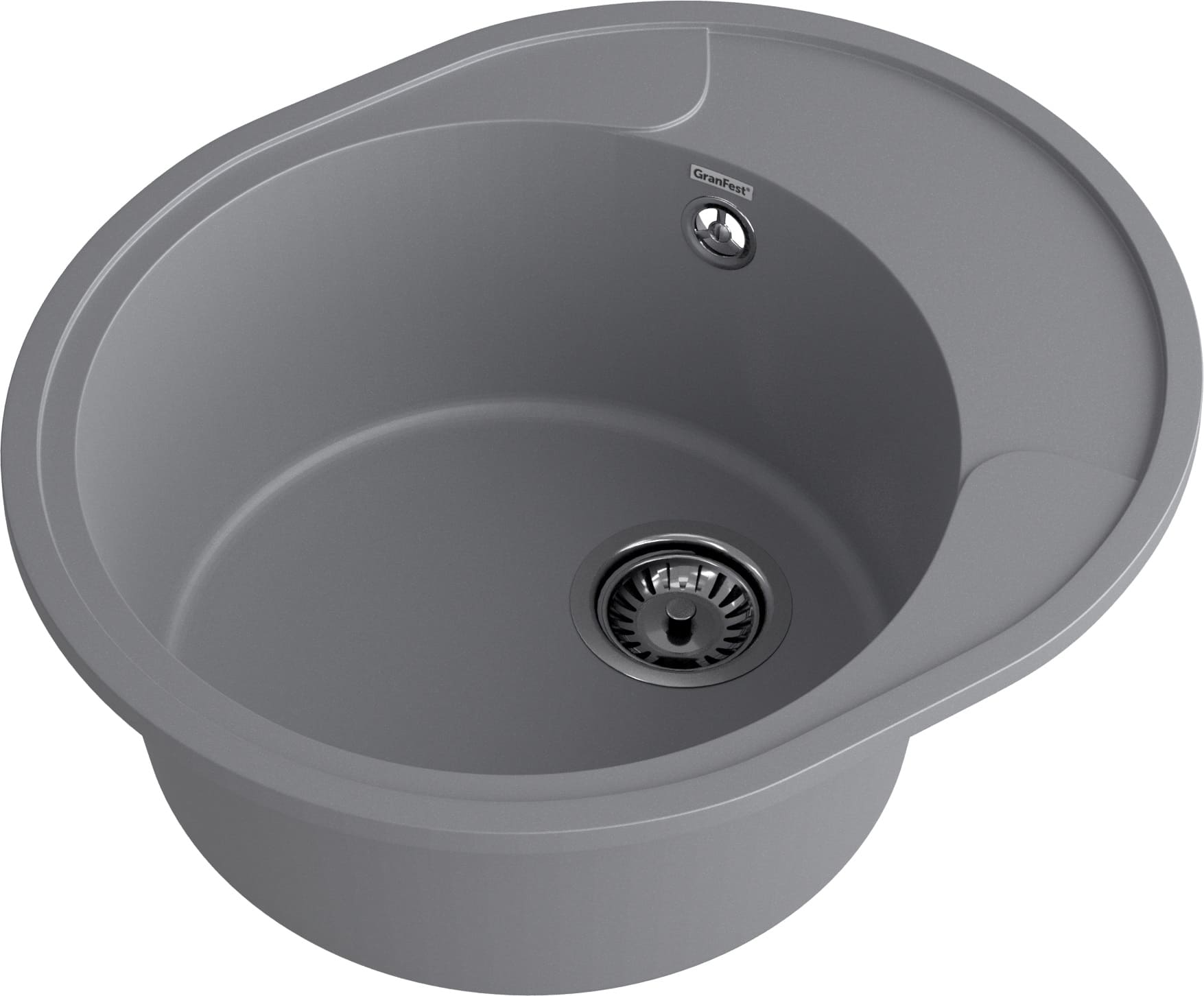 Кухонная мойка GRANFEST URBAN UR-857L темно-серый - фото2