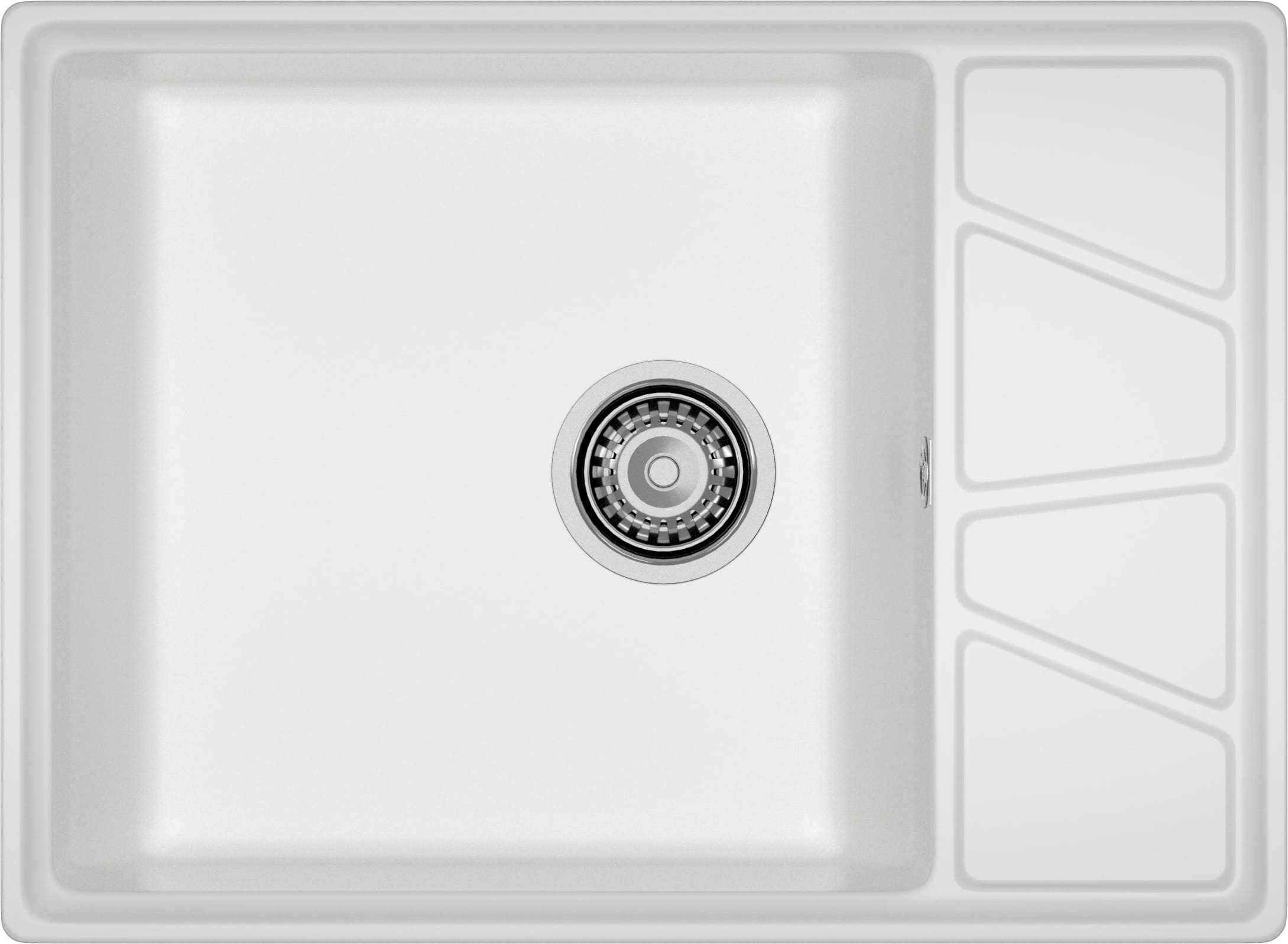 Кухонная мойка GRANFEST VERTEX V-680L иней - фото