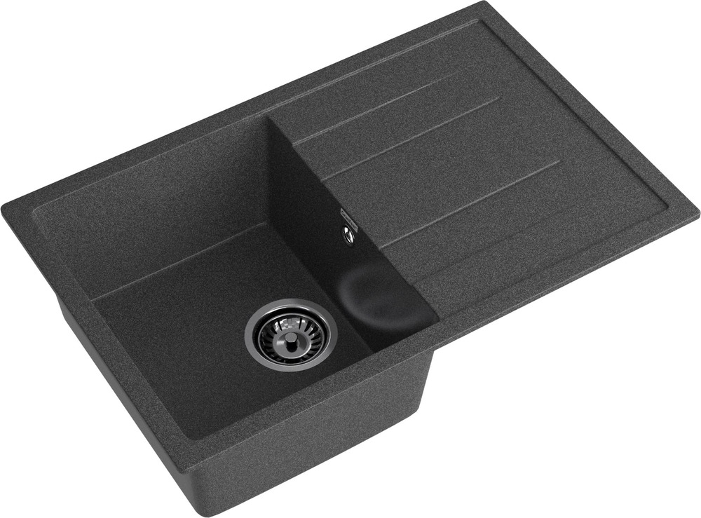 Кухонная мойка GRANFEST QUADRO Q-780L графит - фото2