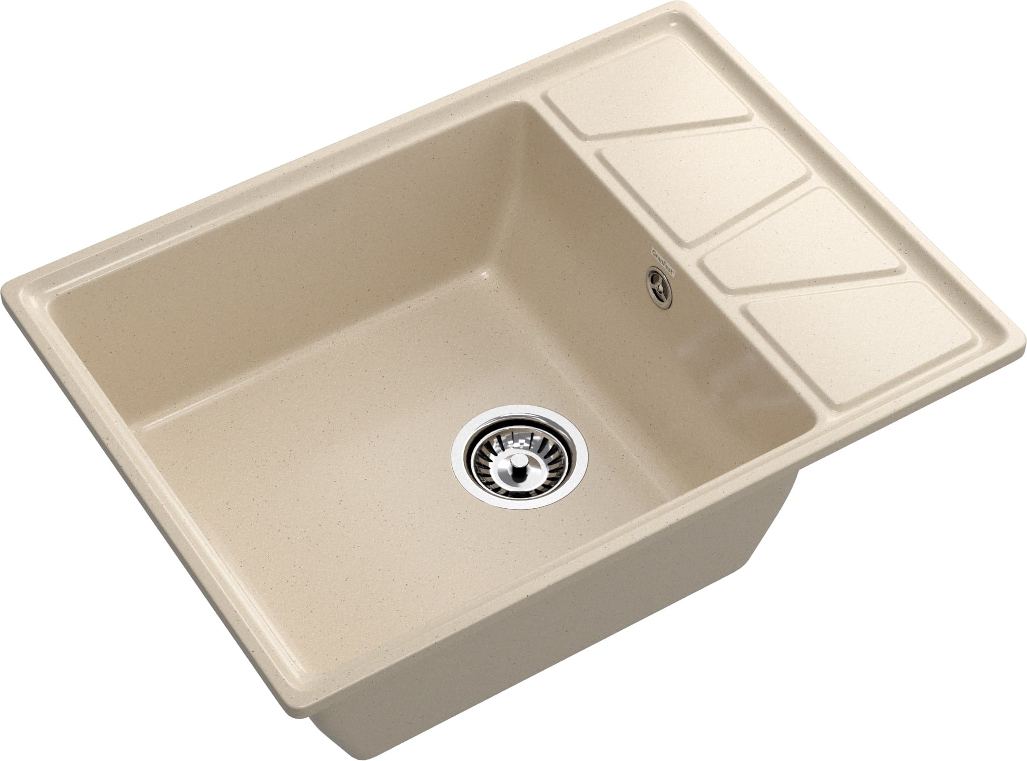 Кухонная мойка GRANFEST VERTEX V-680L кашемир - фото2