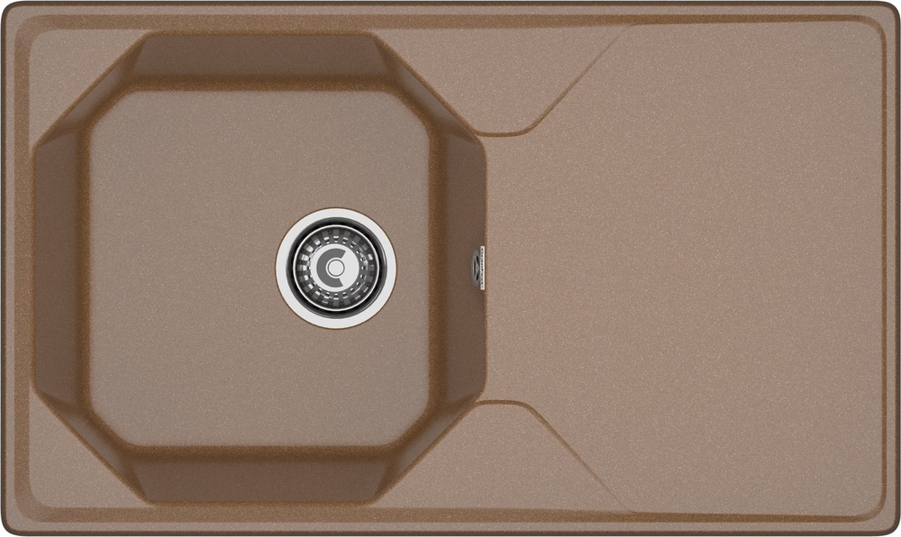 Кухонная мойка GRANFEST UNIQUE U-840L терракот - фото