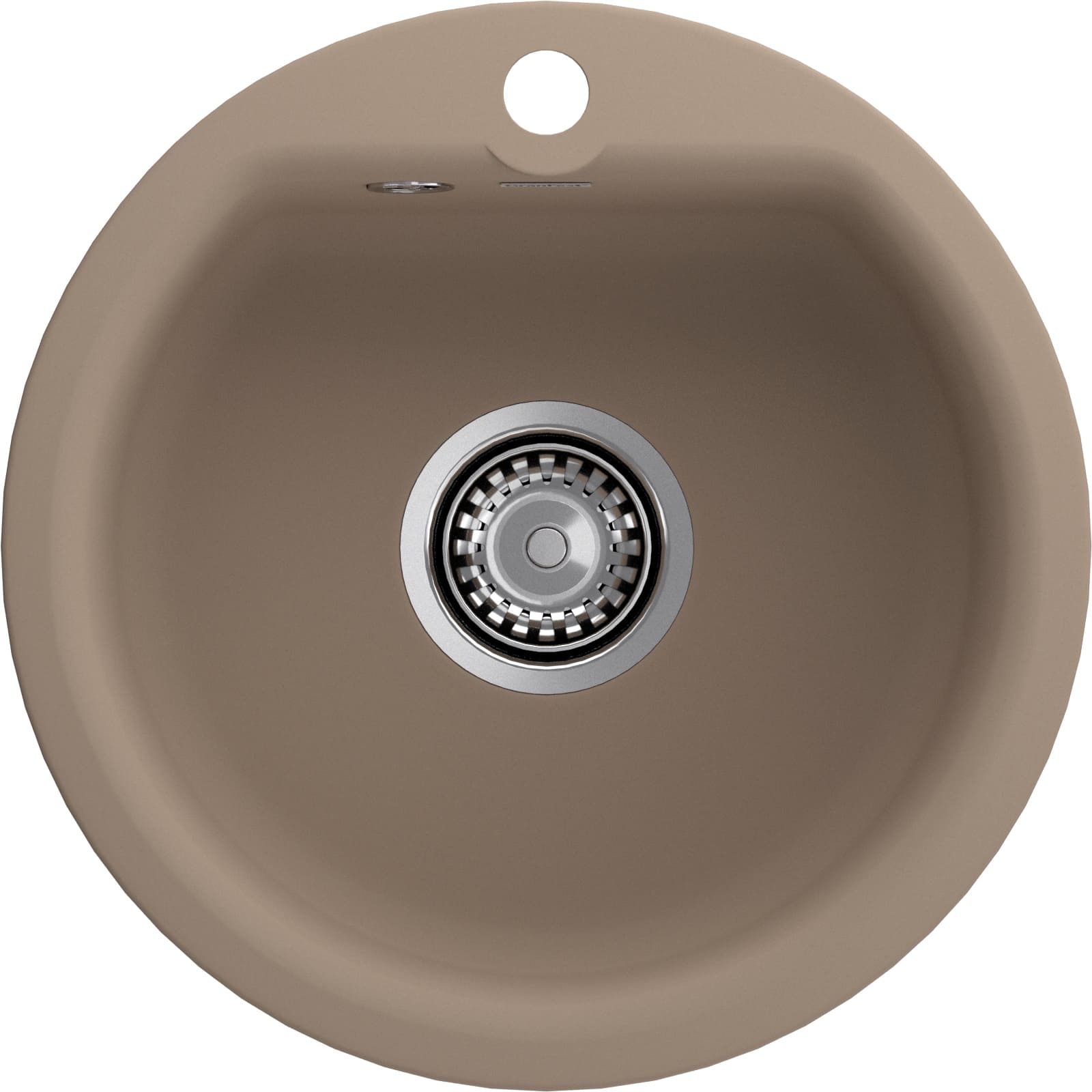 Кухонная мойка GRANFEST SMART SM-435 песочный + сифон - фото