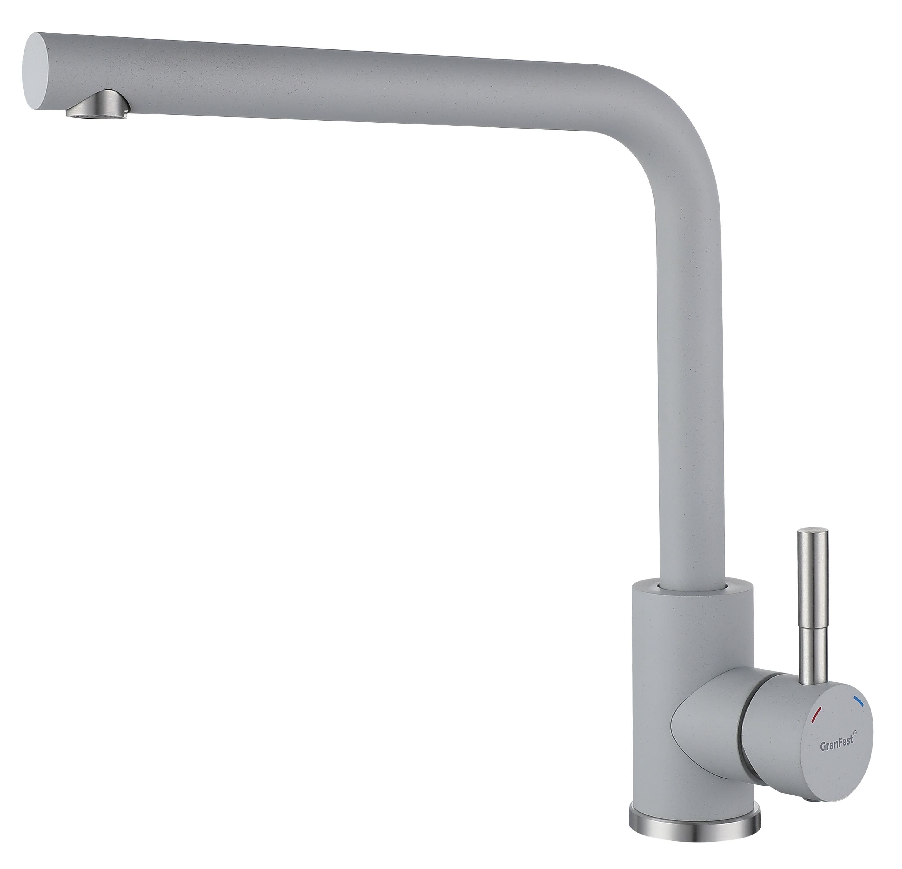 Смеситель для кухни GRANFEST QUARZ Z-5411 серый - фото
