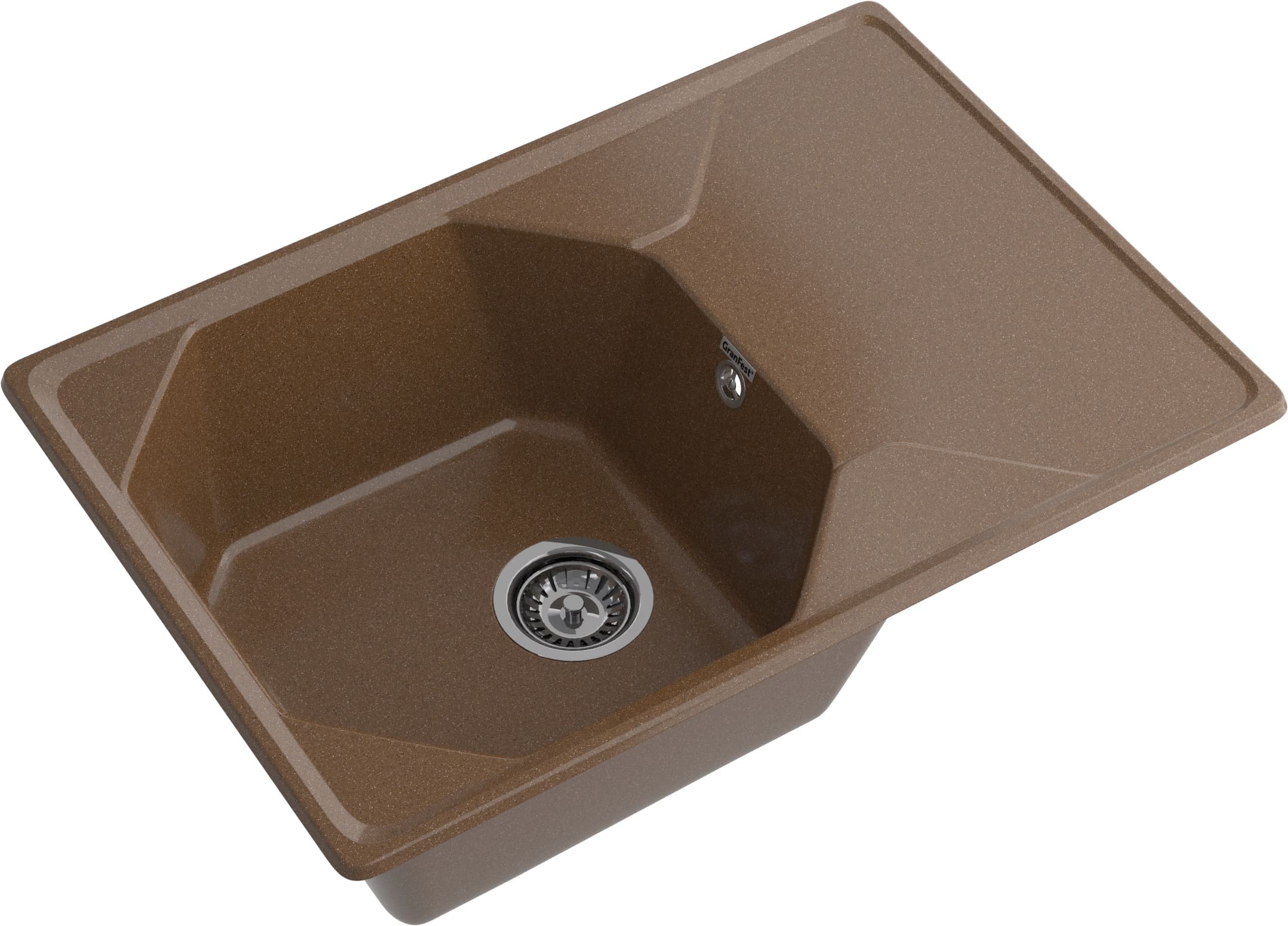 Кухонная мойка GRANFEST UNIQUE U-740L терракот - фото2