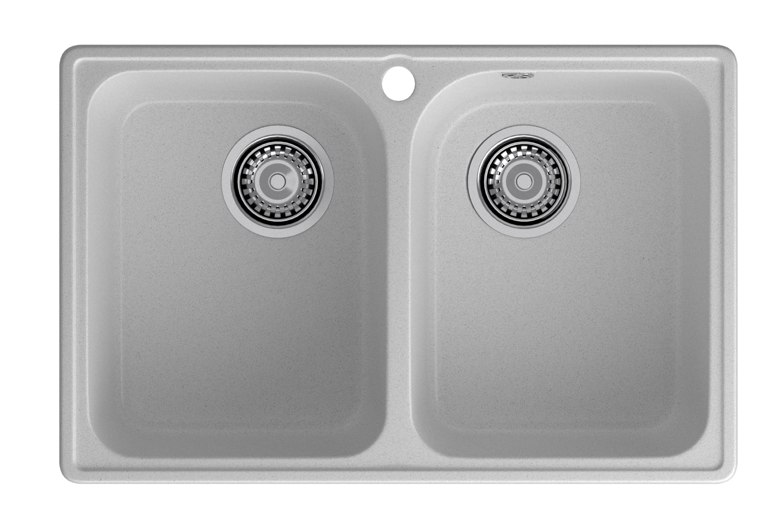 Кухонная мойка GRANFEST QUARZ Z-15 серый + сифон - фото