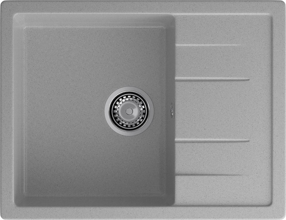 Кухонная мойка GRANFEST QUADRO Q-650L серый - фото