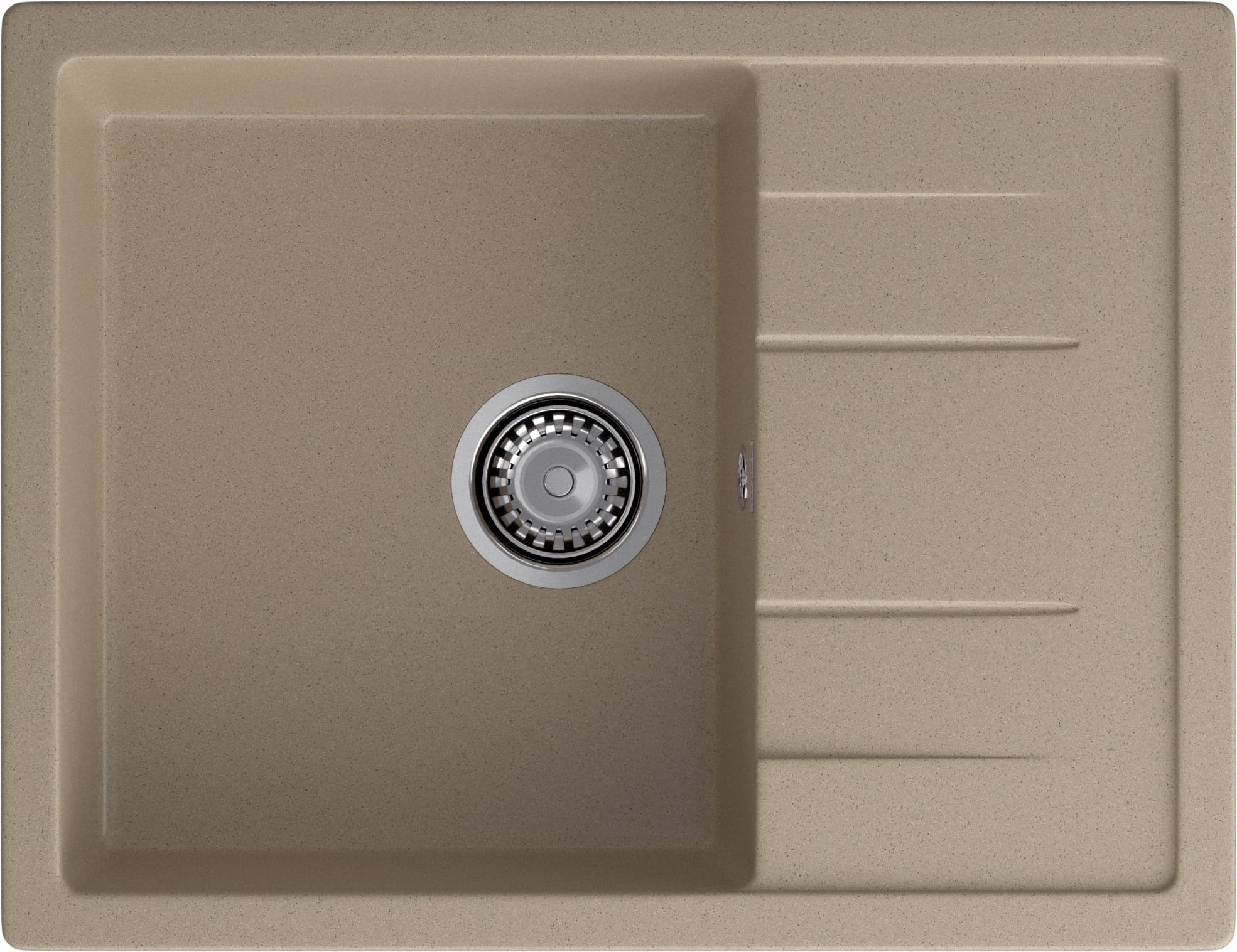 Кухонная мойка GRANFEST QUADRO Q-650L песочный - фото
