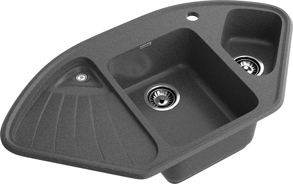 Кухонная мойка GRANFEST CORNER C-1040E графит - фото2