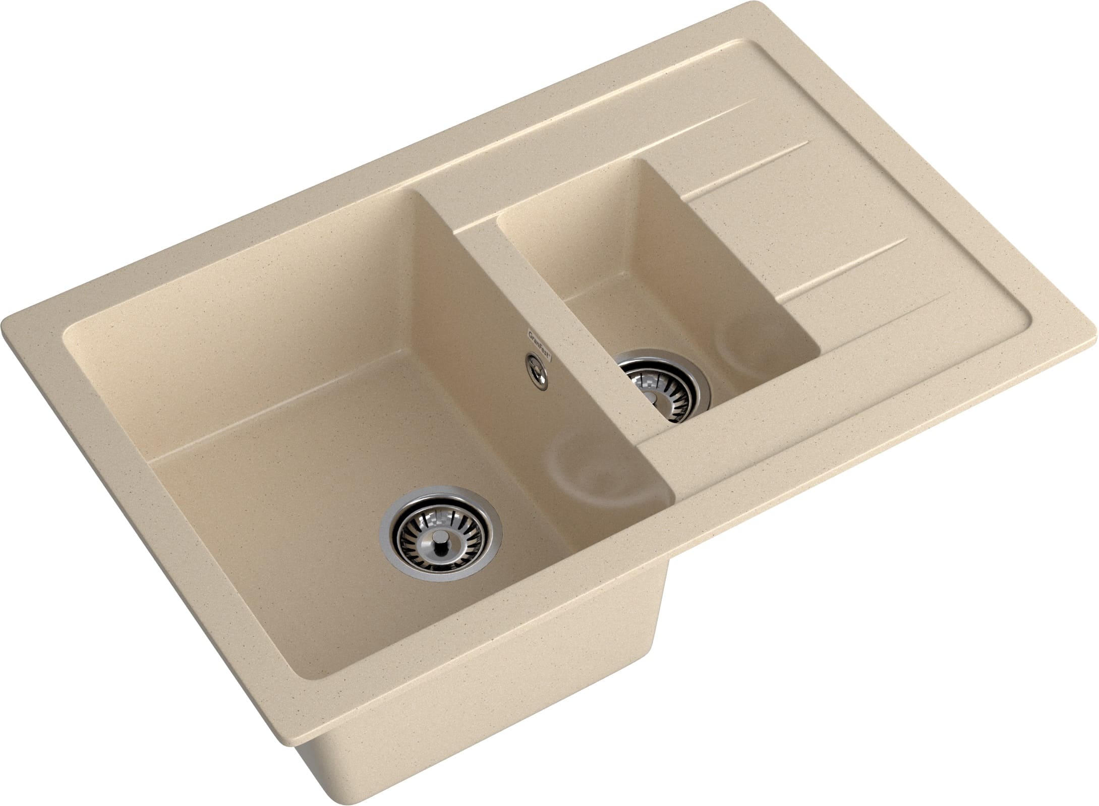 Кухонная мойка GRANFEST QUADRO Q-775KL кашемир - фото2