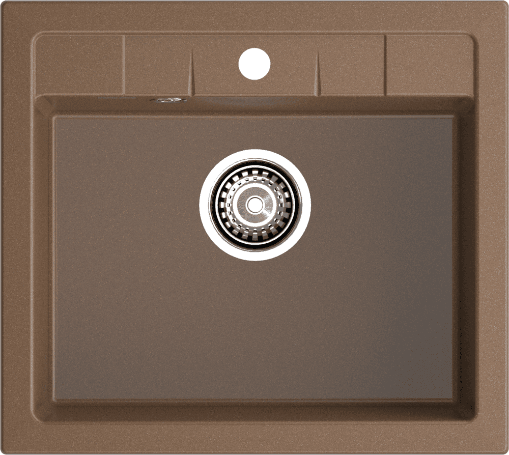 Кухонная мойка GRANFEST QUADRO Q-561 терракот - фото