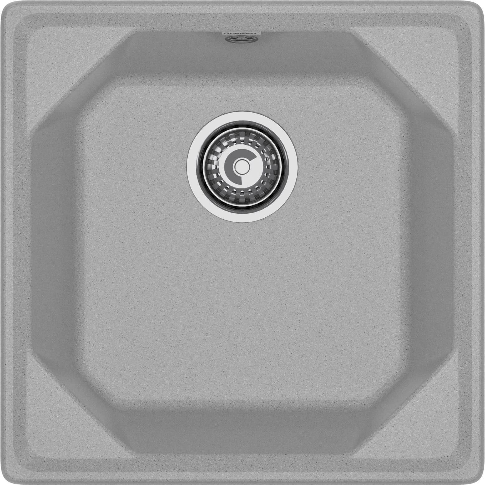 Кухонная мойка GRANFEST UNIQUE U-500 серый - фото