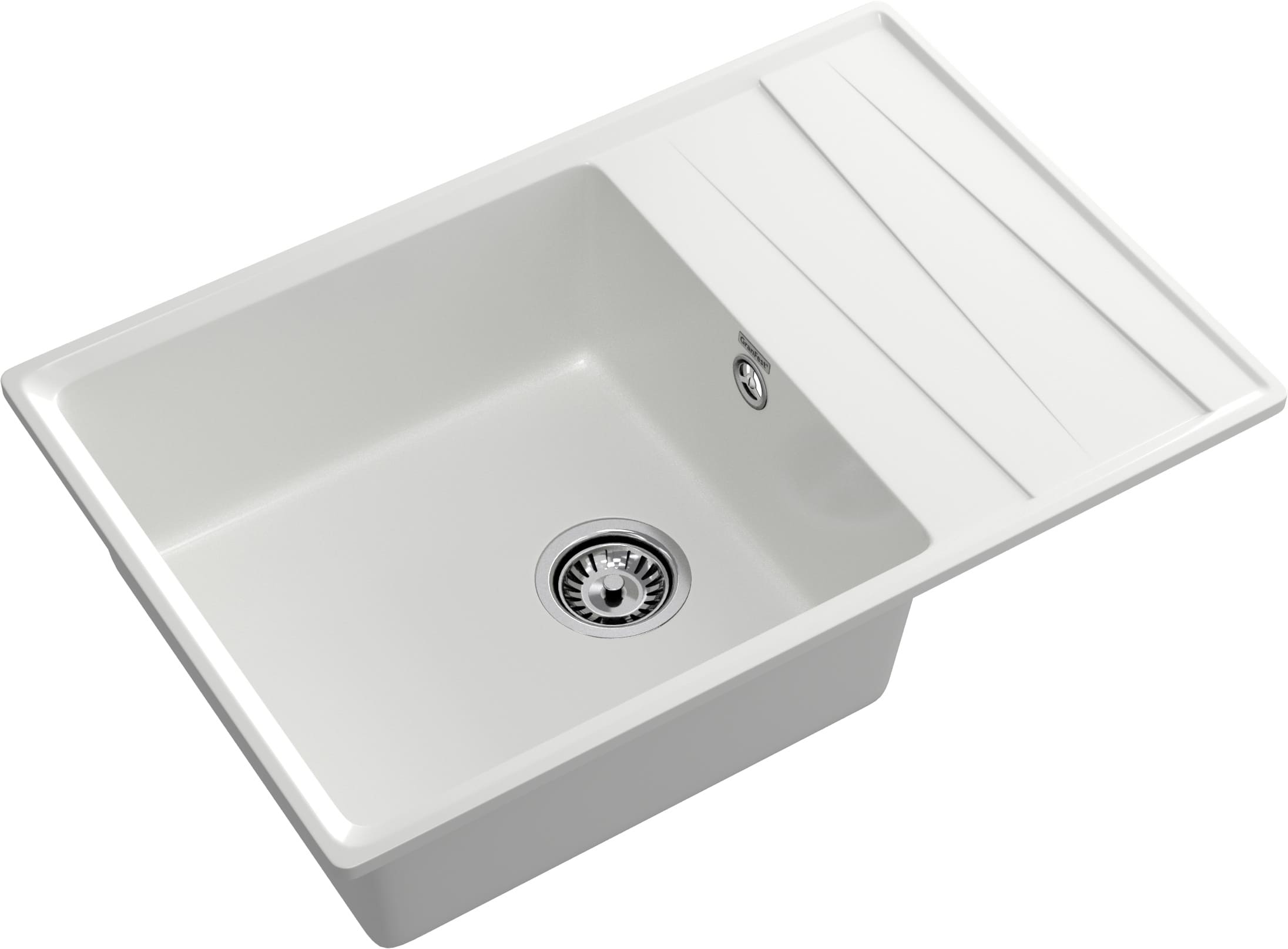 Кухонная мойка GRANFEST LEVEL LV-760L иней - фото2