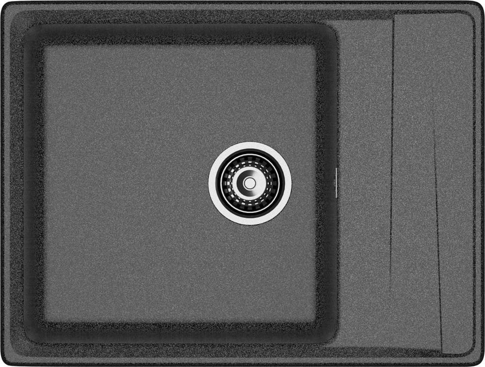 Кухонная мойка GRANFEST LEVEL LV-660L графит - фото