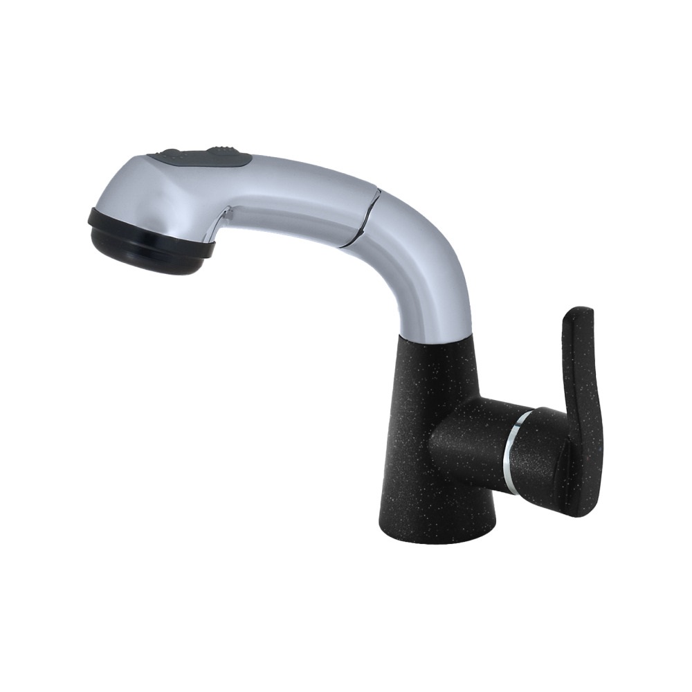 Смеситель для кухни GRANFEST 3773 черный - фото