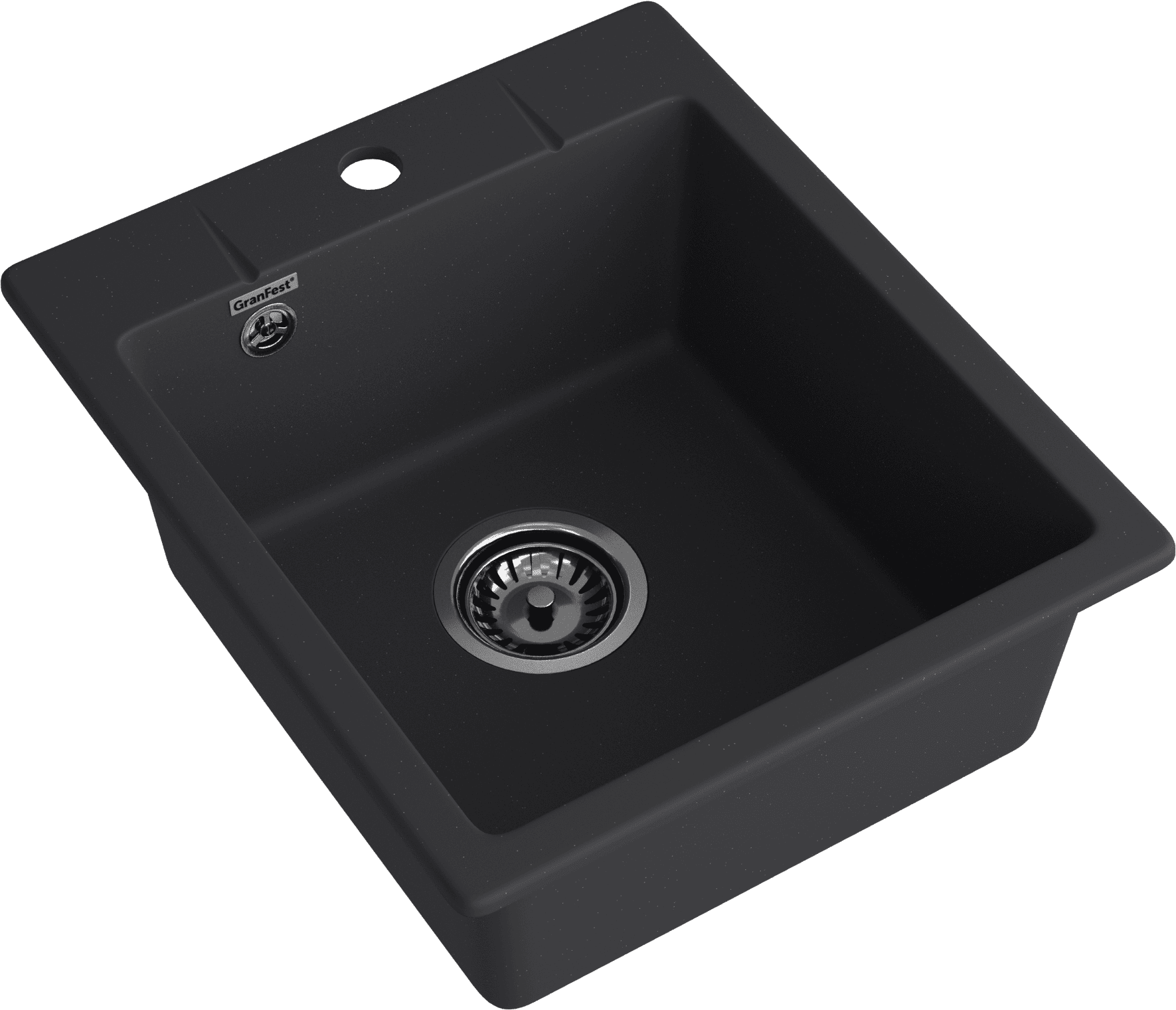 Кухонная мойка GRANFEST URBAN UR-242 черный - фото2