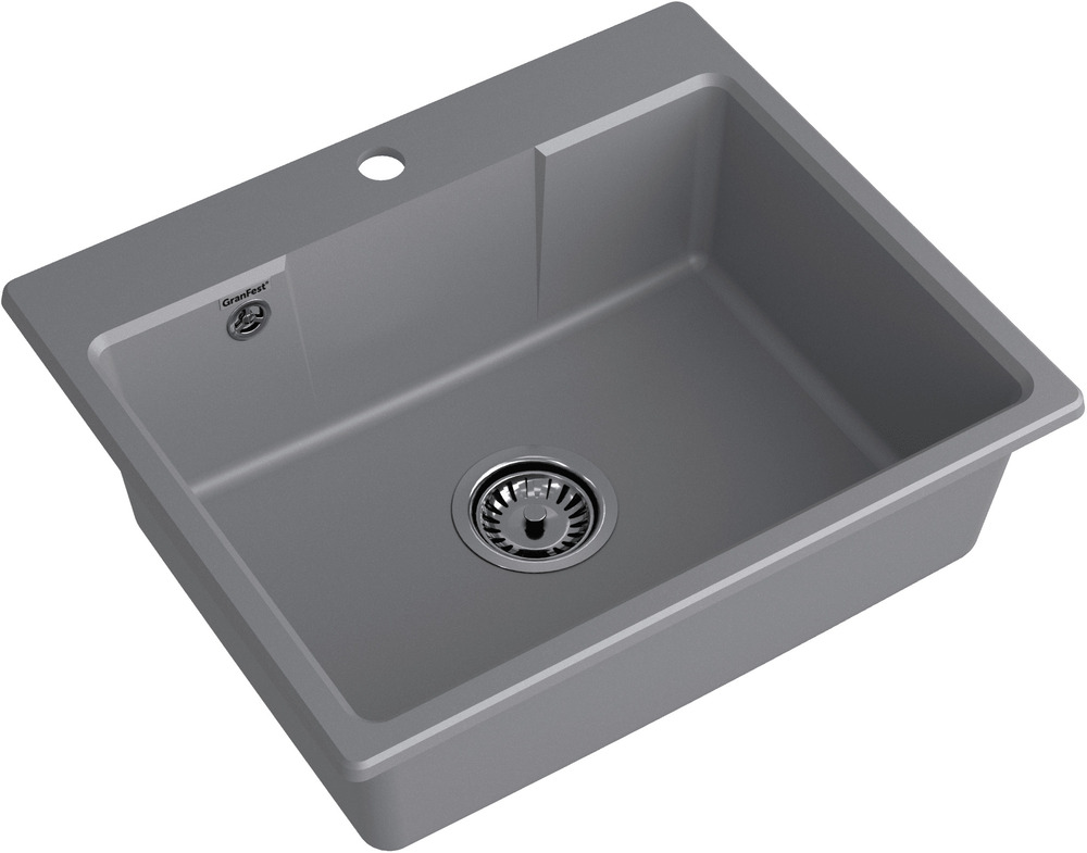 Кухонная мойка GRANFEST URBAN UR-658 темно-серый - фото2