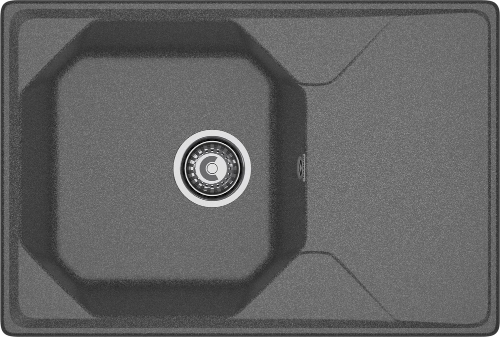 Кухонная мойка GRANFEST UNIQUE U-740L графит - фото