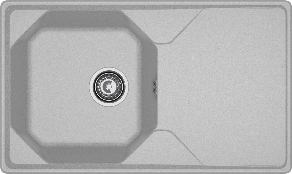 Кухонная мойка GRANFEST UNIQUE U-840L серый - фото