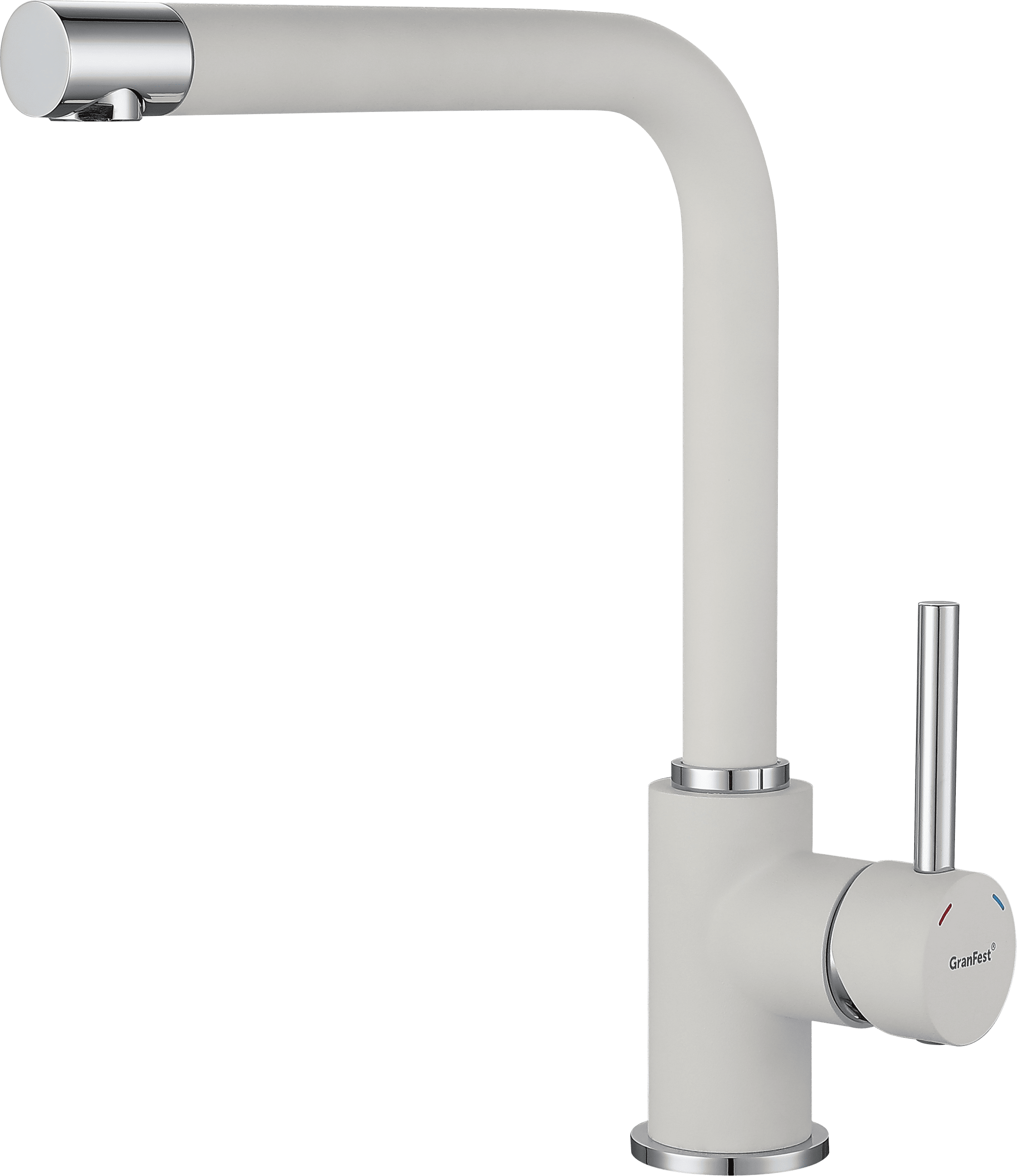 Смеситель для кухни GRANFEST 3651 иней - фото