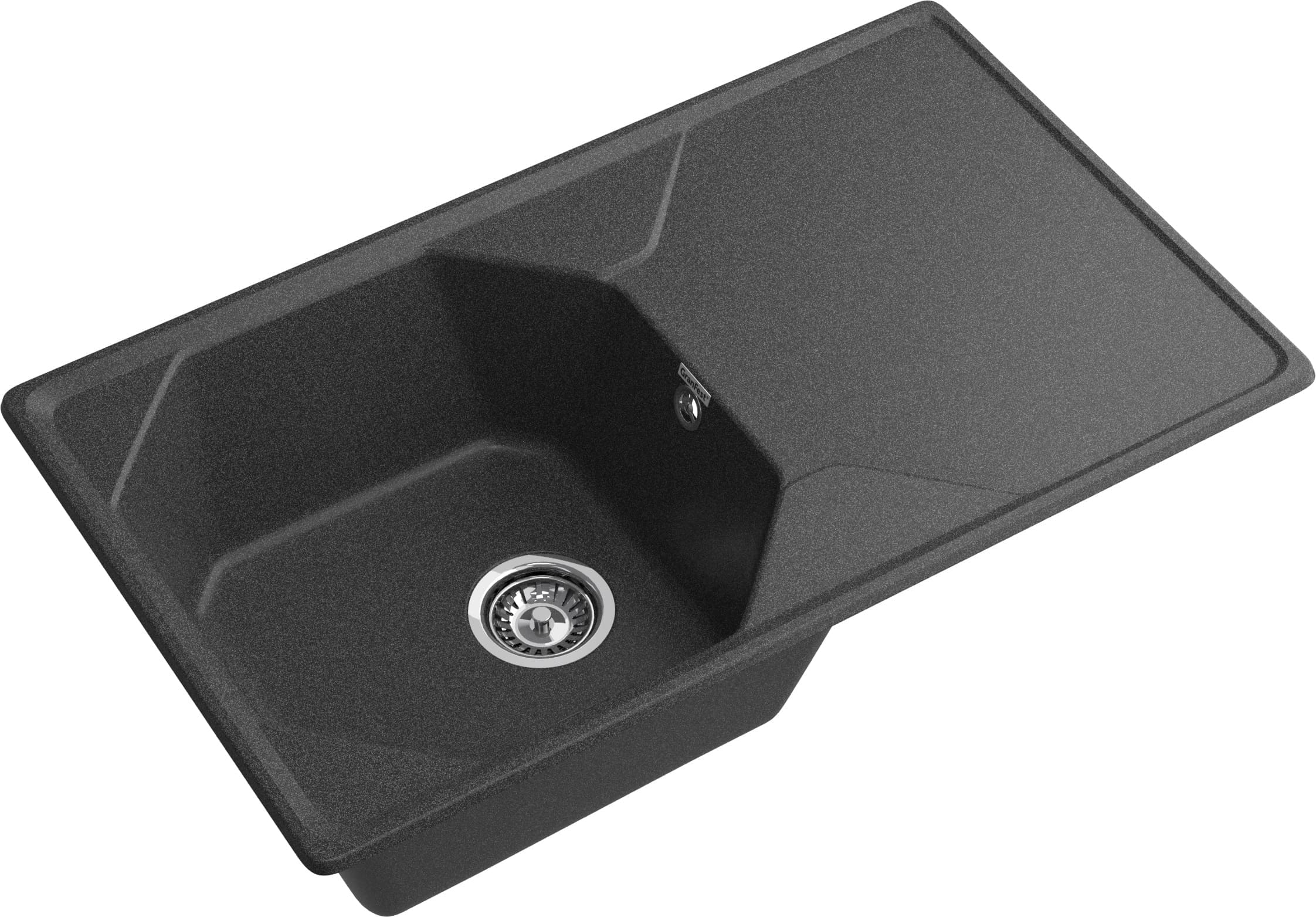 Кухонная мойка GRANFEST UNIQUE U-840L графит - фото2