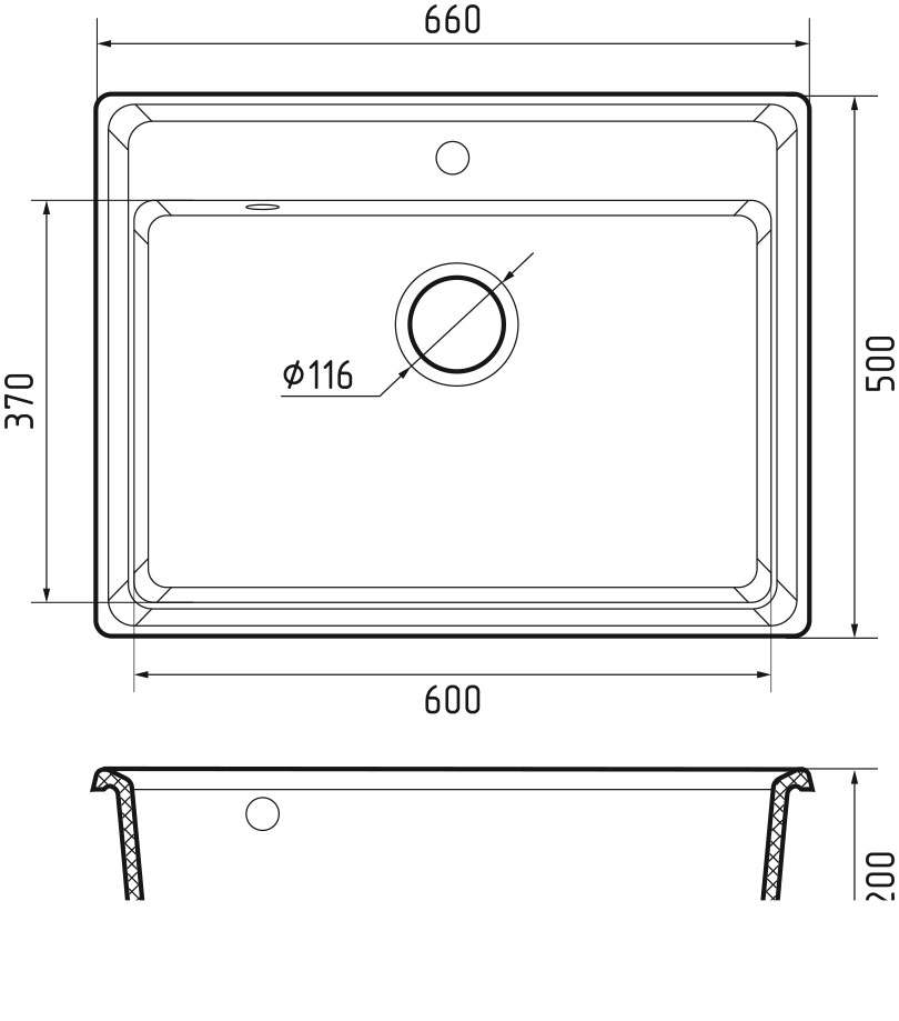 Кухонная мойка GRANFEST LEVEL LV-660 терракот - фото3