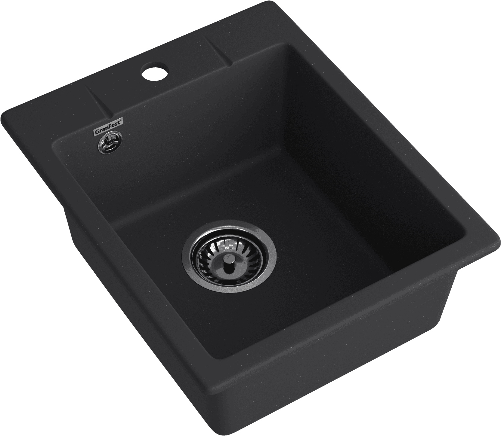 Кухонная мойка GRANFEST URBAN UR-240 черный - фото2