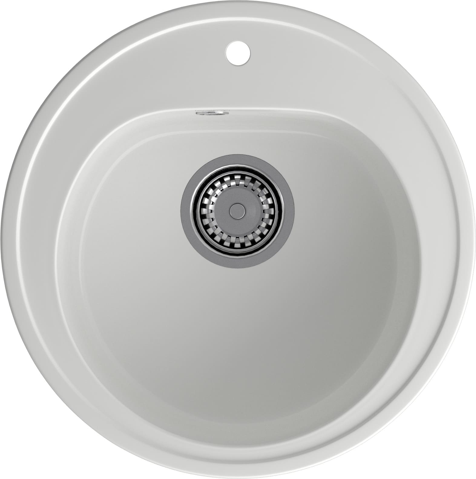 Кухонная мойка GRANFEST RONDO R-510 иней - фото