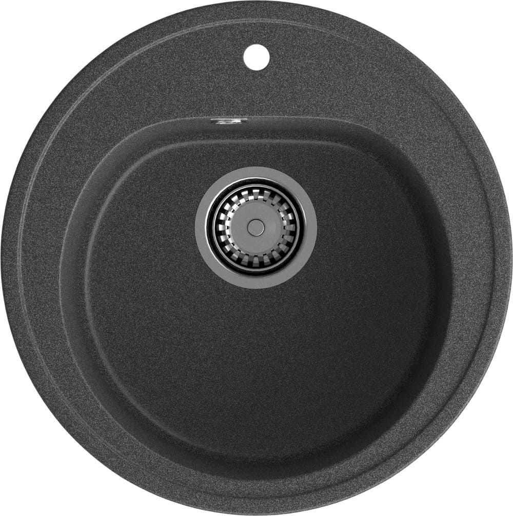 Кухонная мойка GRANFEST RONDO R-510 графит - фото