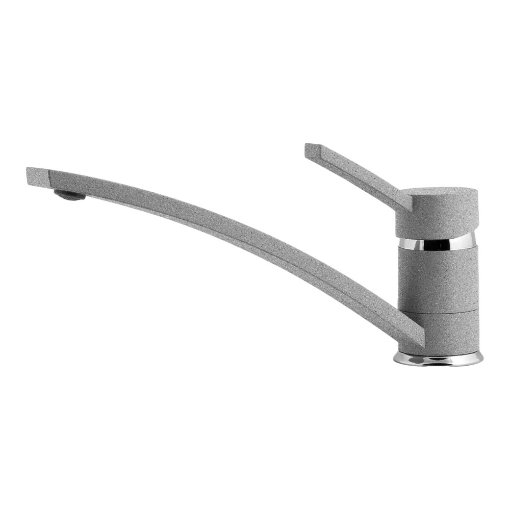 Смеситель для кухни GRANFEST 1724 серый - фото