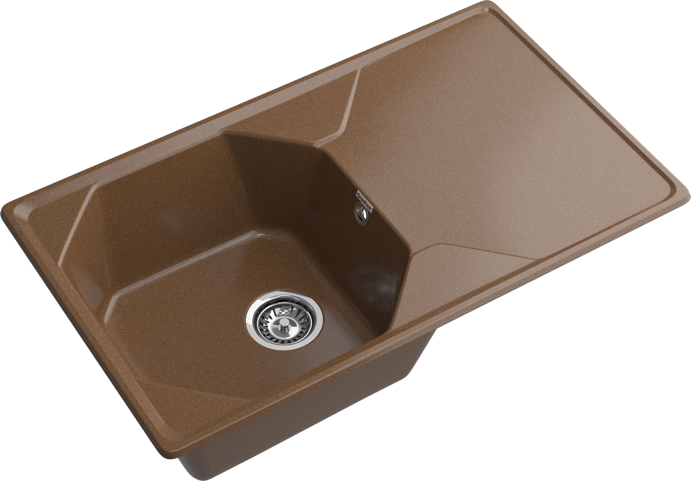 Кухонная мойка GRANFEST UNIQUE U-840L терракот - фото2
