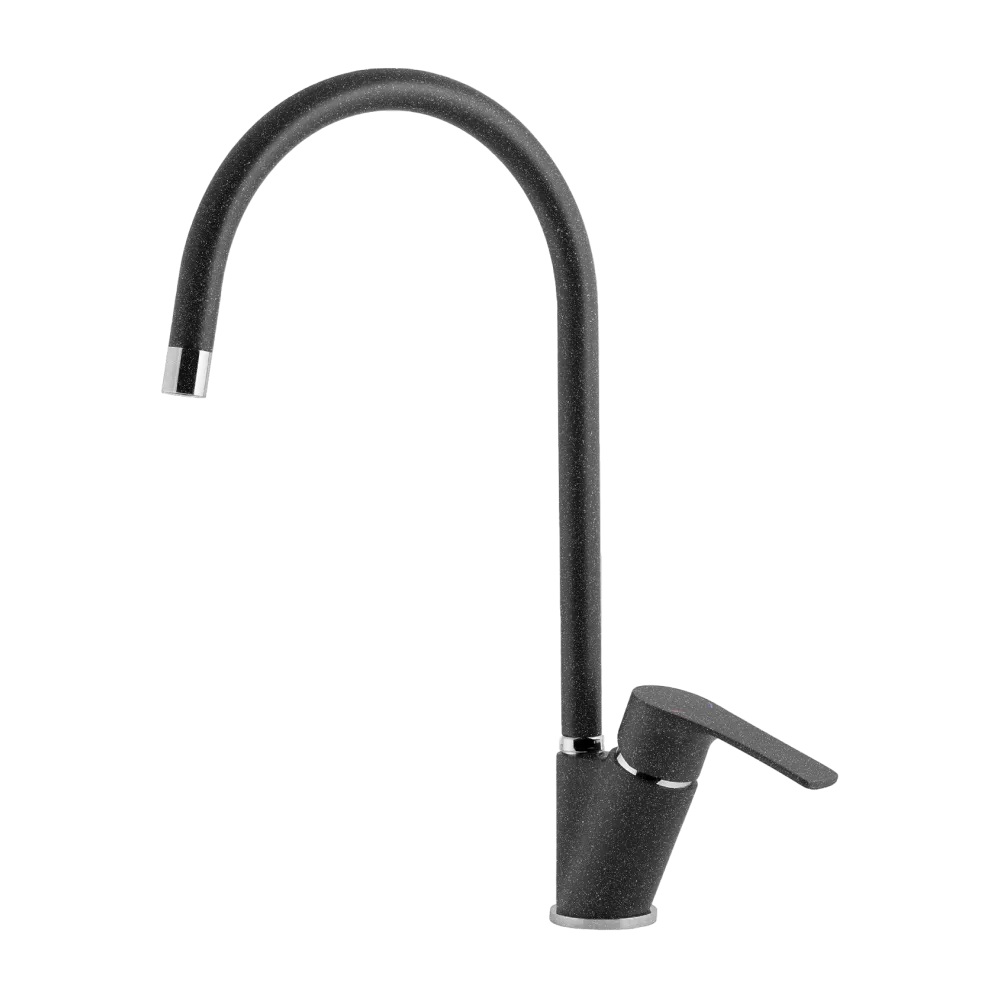 Смеситель для кухни GRANFEST 5023 графит - фото