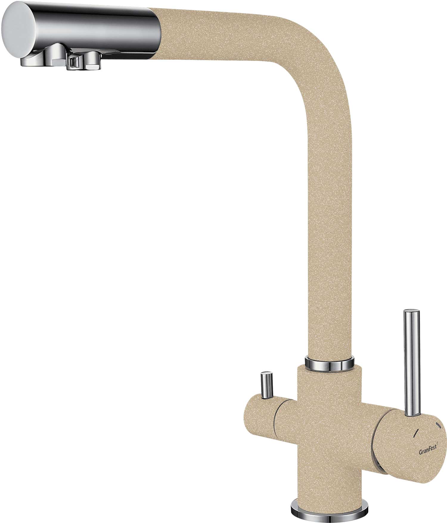 Смеситель для кухни GRANFEST 3611 кашемир - фото