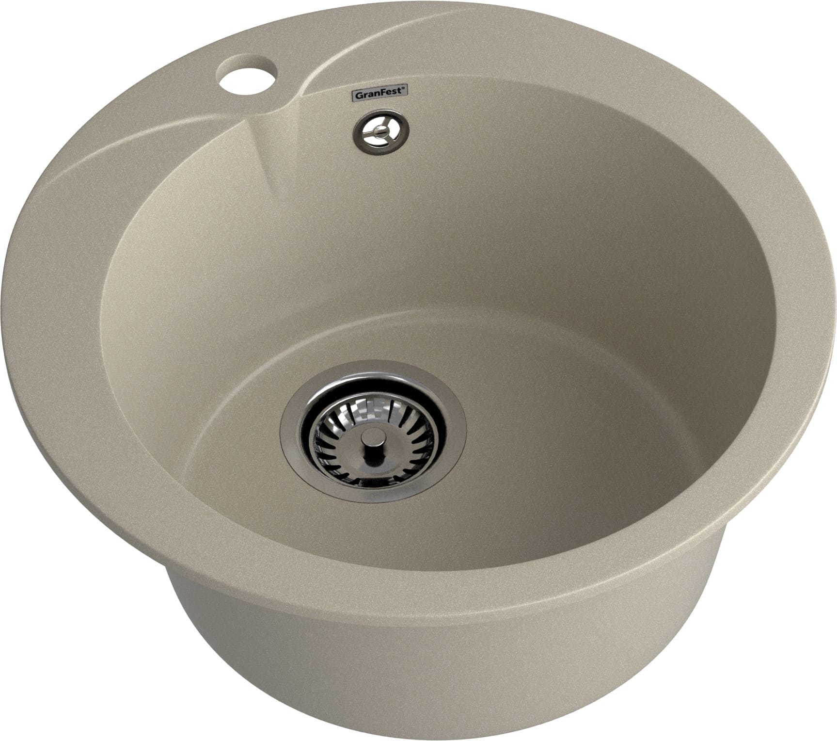 Кухонная мойка GRANFEST RONDO R-480 топаз - фото2