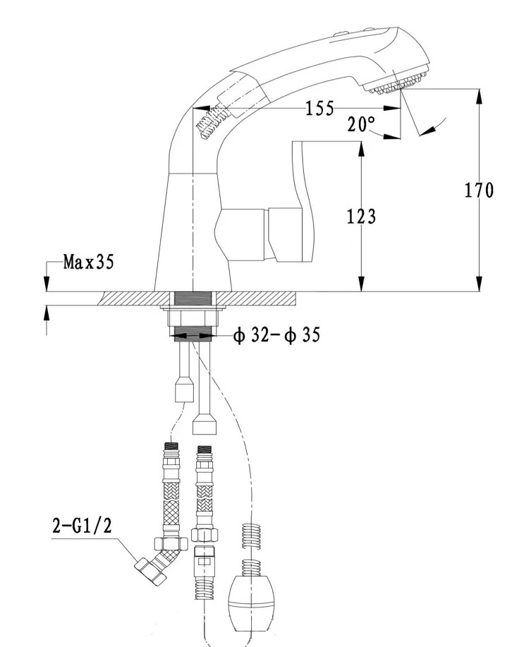 Смеситель для кухни GRANFEST 3773 кашемир - фото2