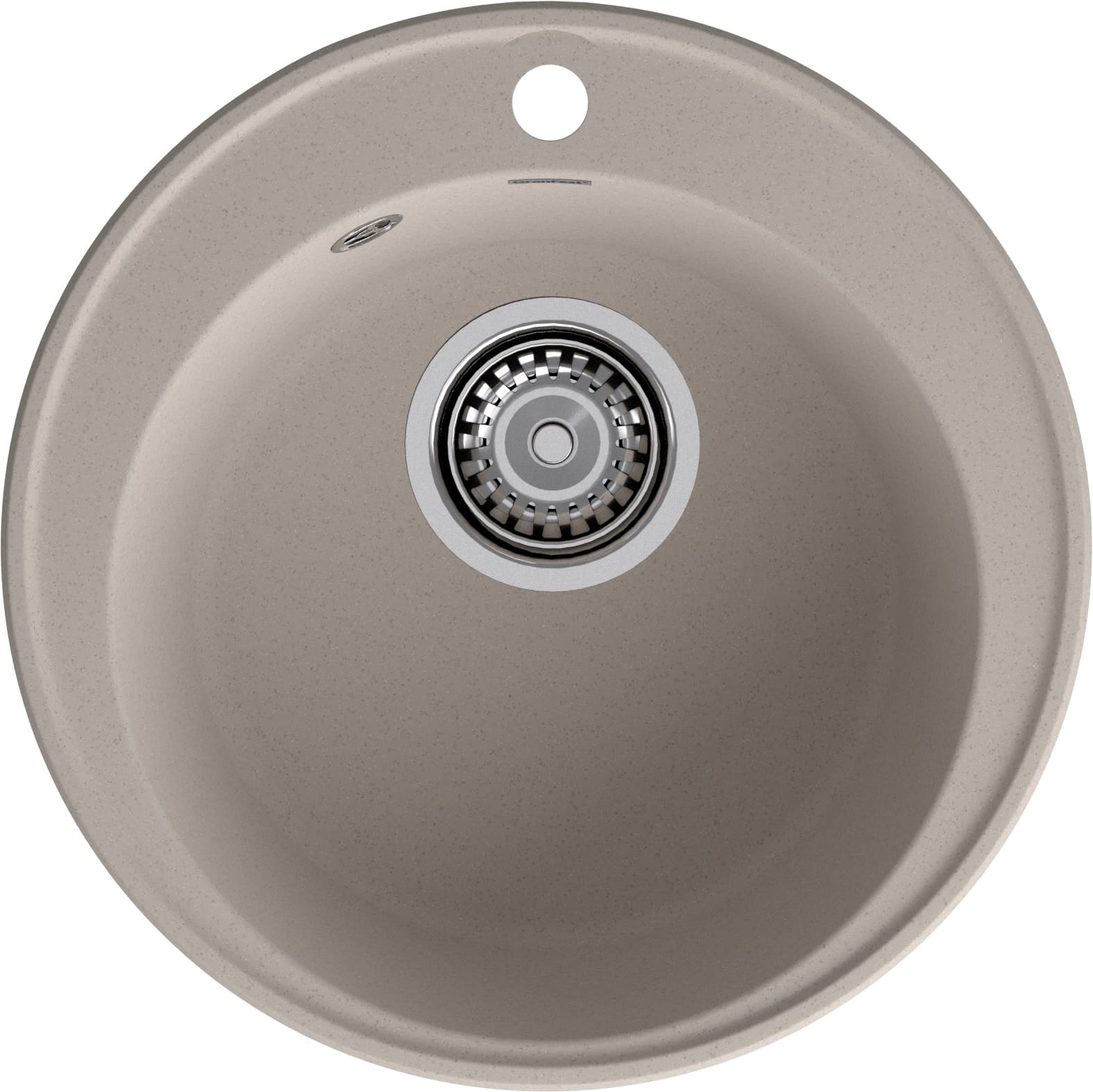 Кухонная мойка GRANFEST QUARZ Z-08 песочный + сифон - фото