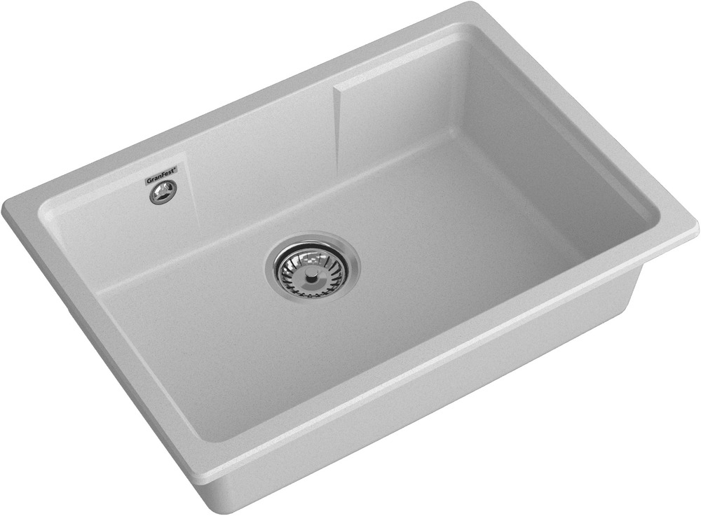 Кухонная мойка GRANFEST URBAN UR-4565 серый - фото2