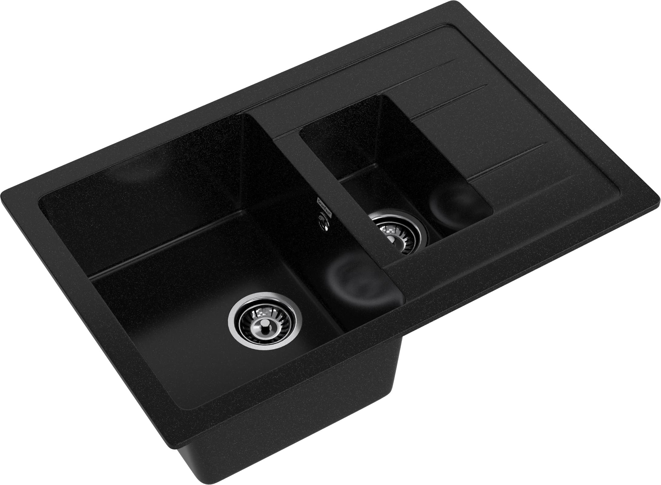 Кухонная мойка GRANFEST QUADRO Q-775KL черный - фото2