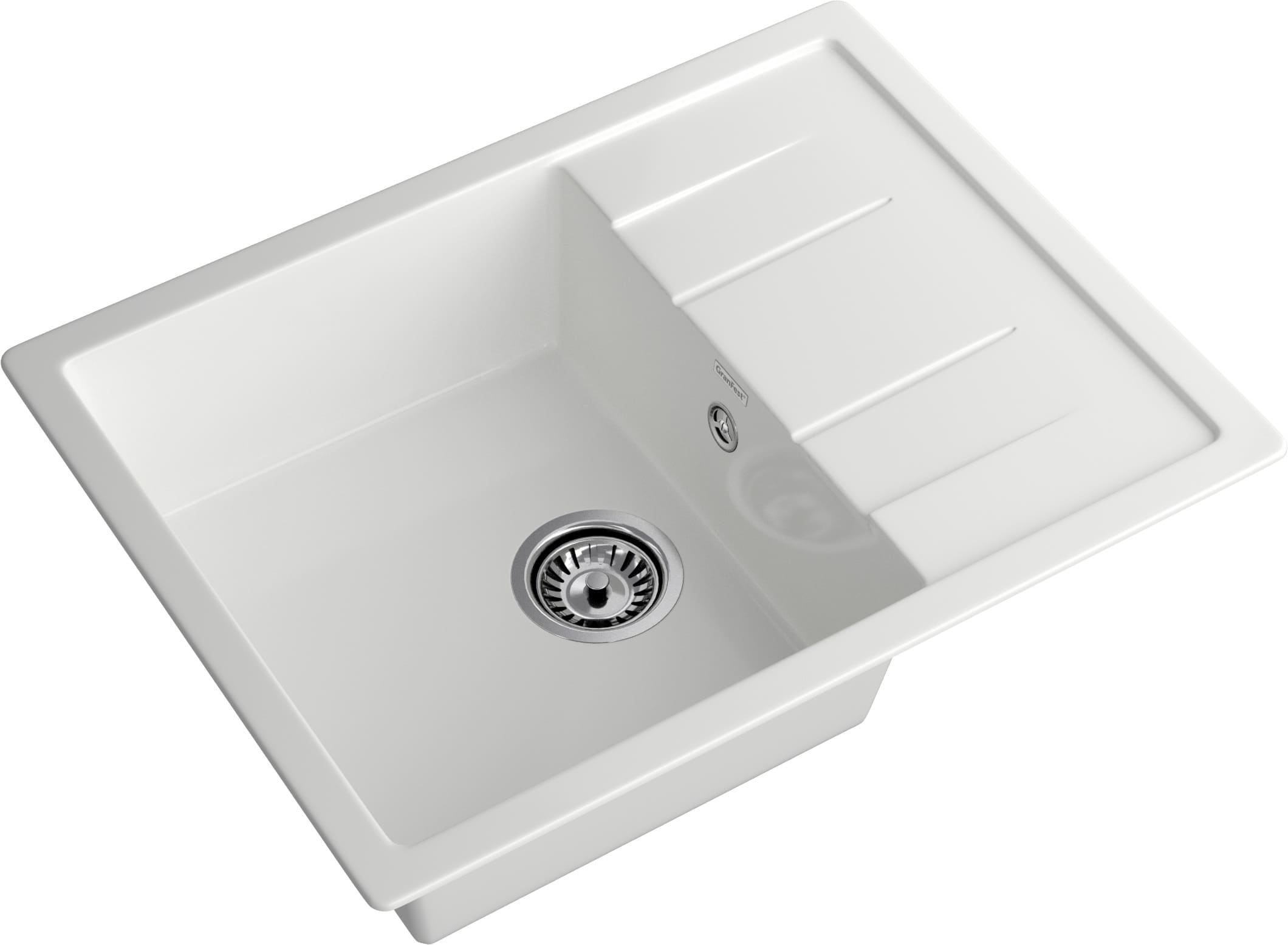 Кухонная мойка GRANFEST QUADRO Q-650L иней - фото2