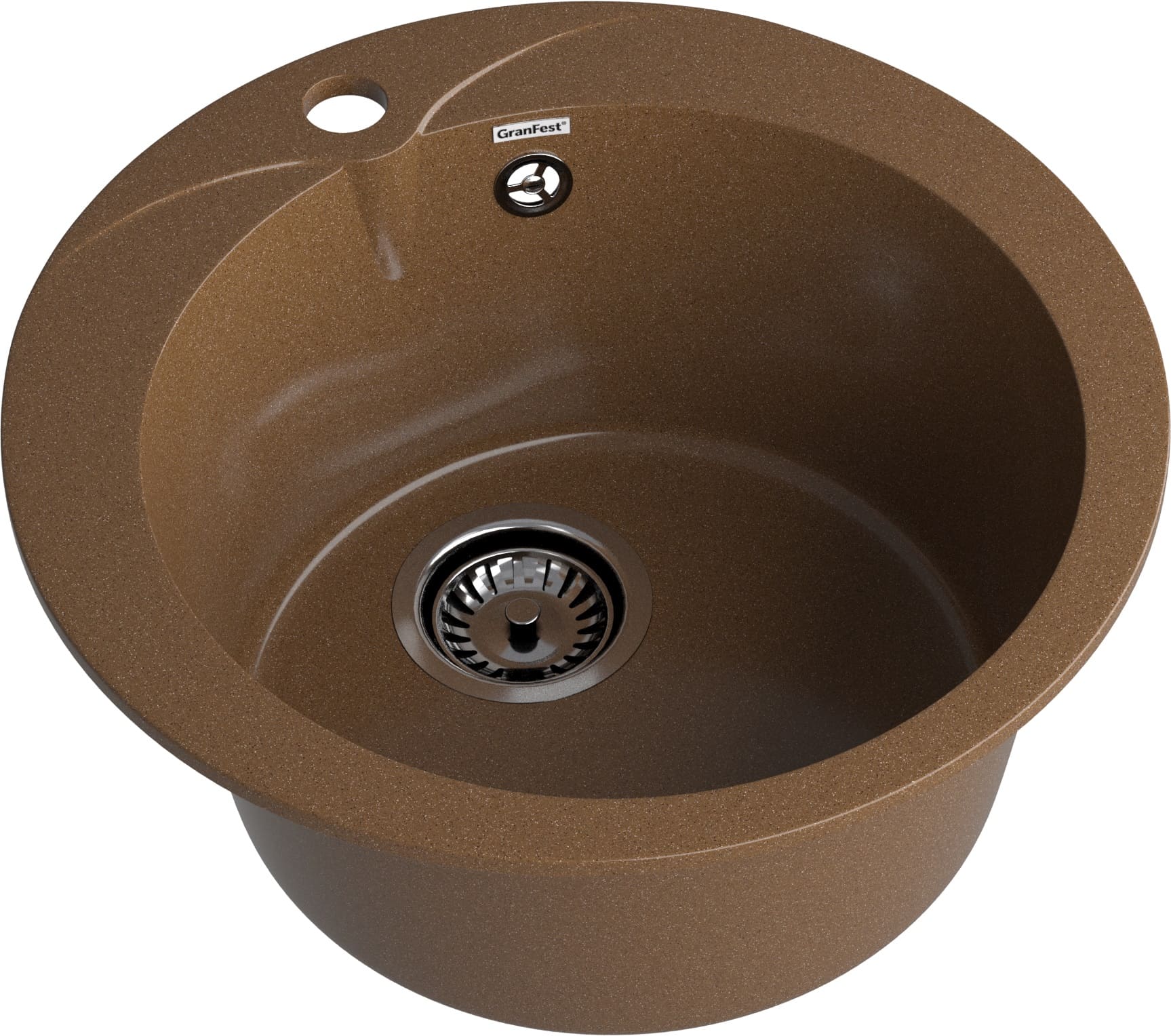Кухонная мойка GRANFEST RONDO R-480 терракот - фото2
