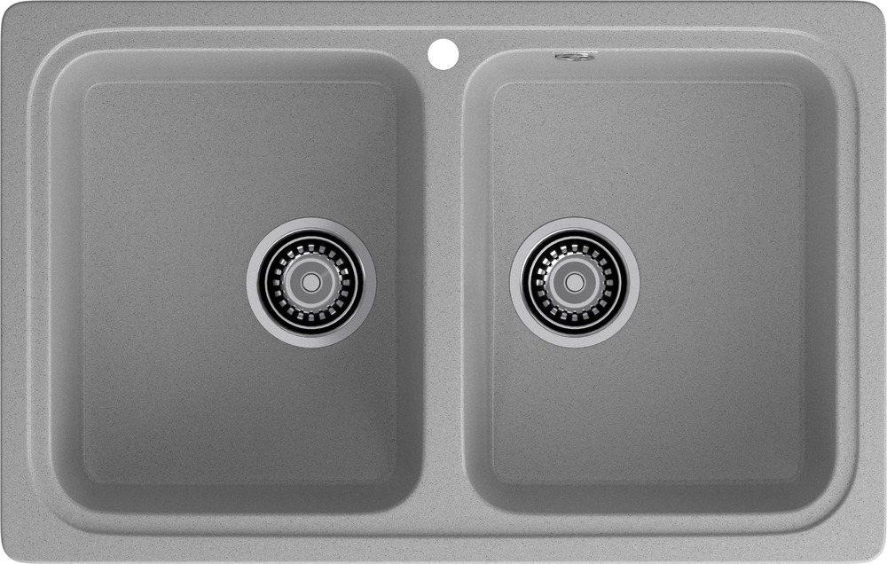 Кухонная мойка GRANFEST STANDART S-780K серый - фото