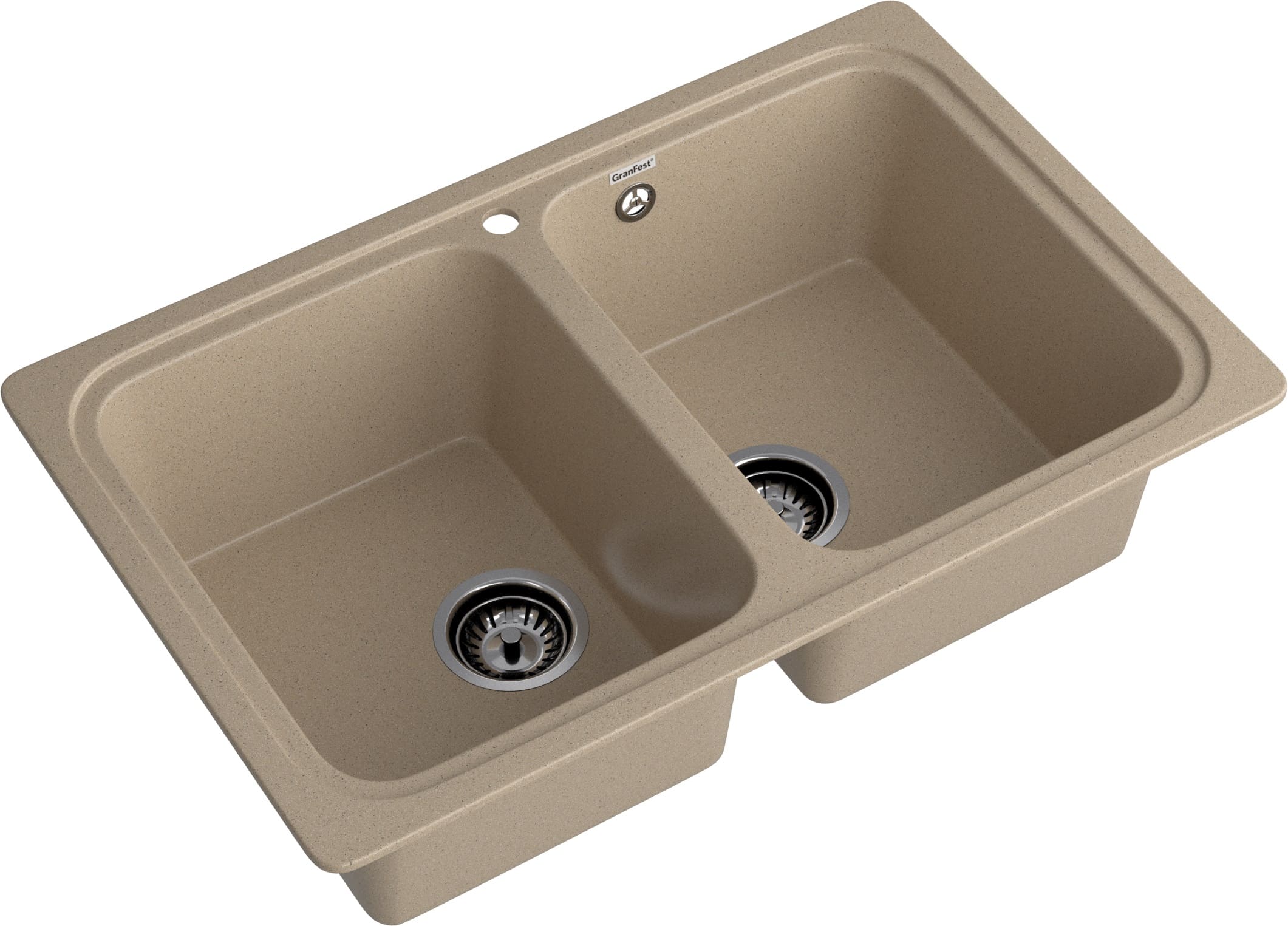 Кухонная мойка GRANFEST STANDART S-780K песочный - фото2