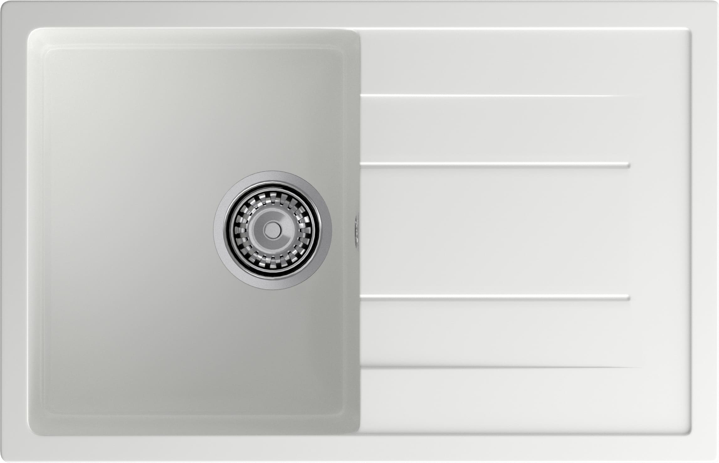 Кухонная мойка GRANFEST QUADRO Q-780L иней - фото