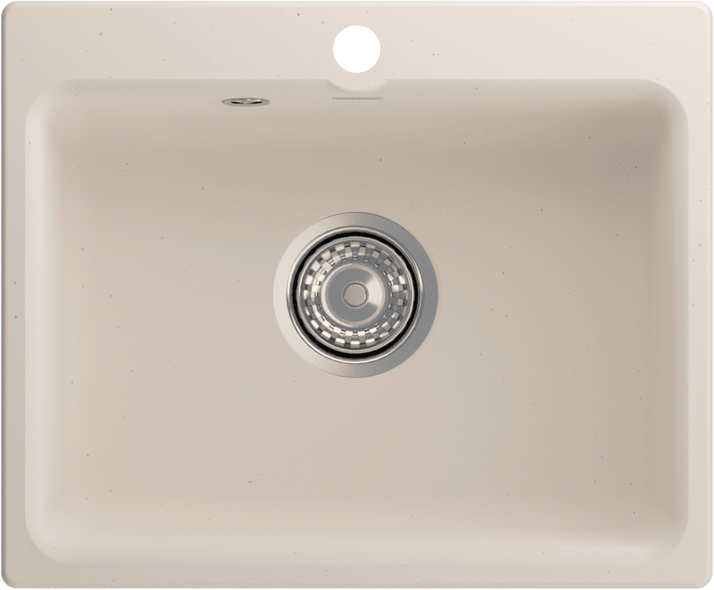 Кухонная мойка GRANFEST SMART SM-520 белый + сифон - фото